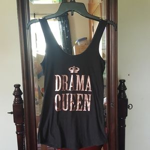 💎3/$15 Black drama queen tank